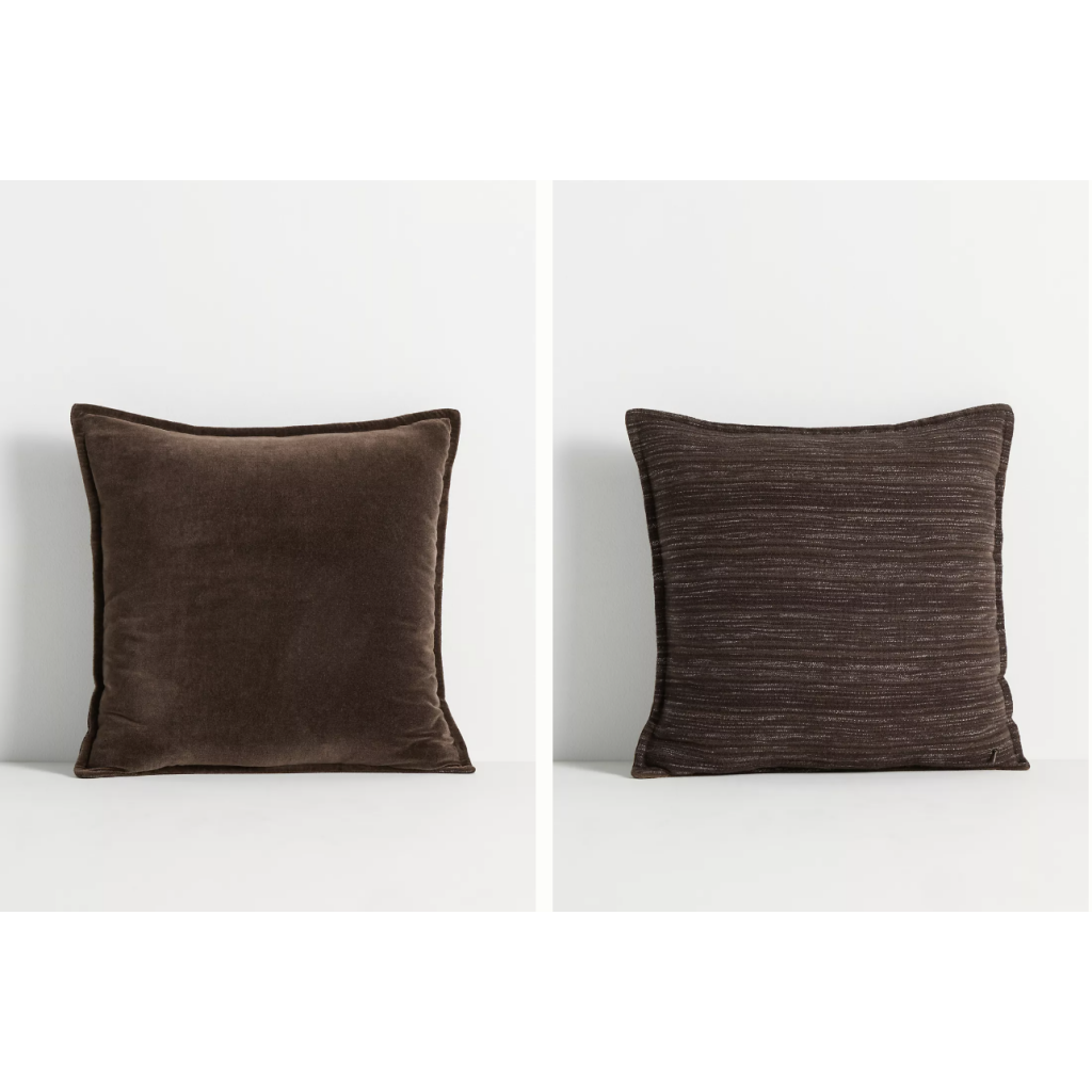Velvet Trova Pillow Brown
